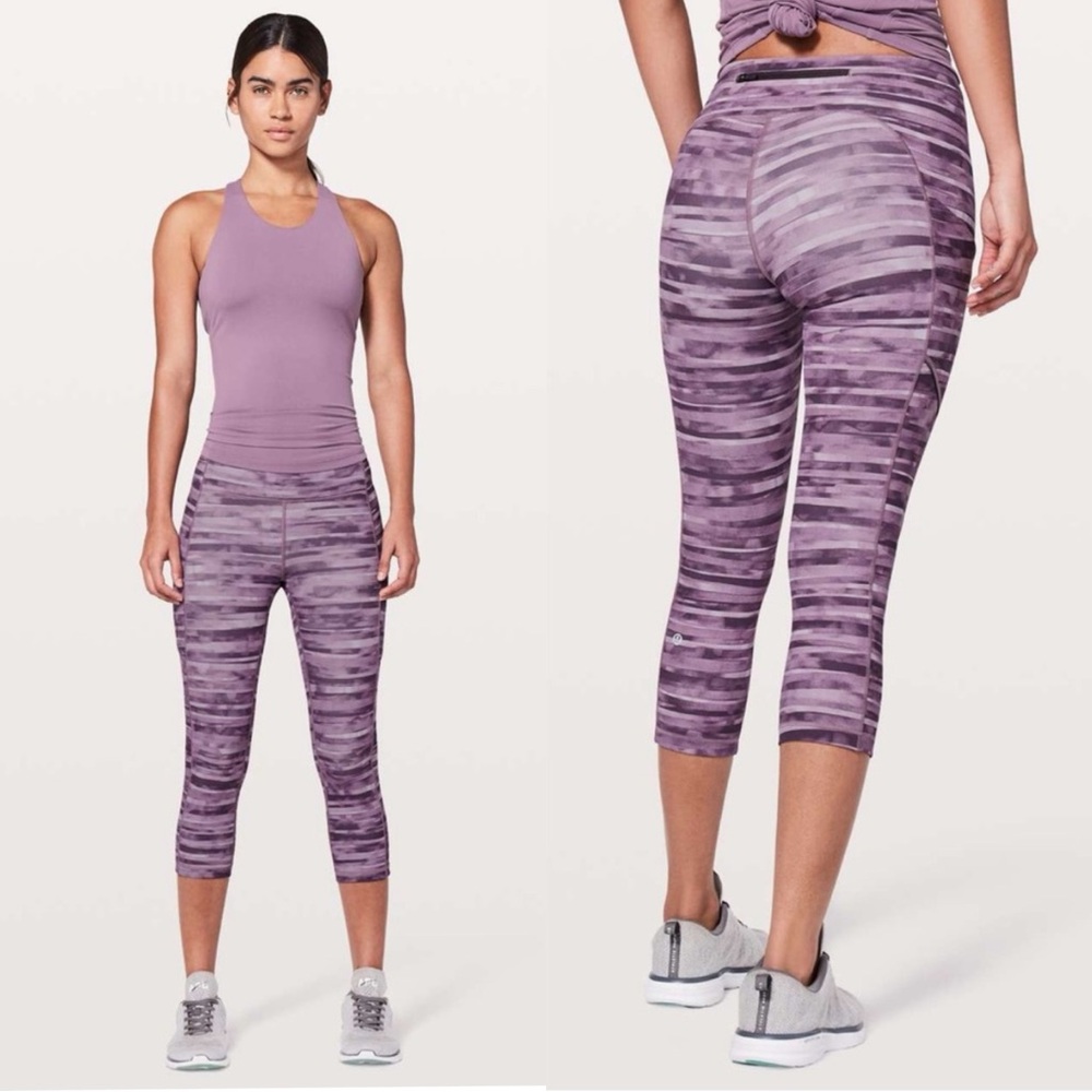 Lululemon Speed Up Crop *21" Shadowed Smoked Mullberry‎ Size 6